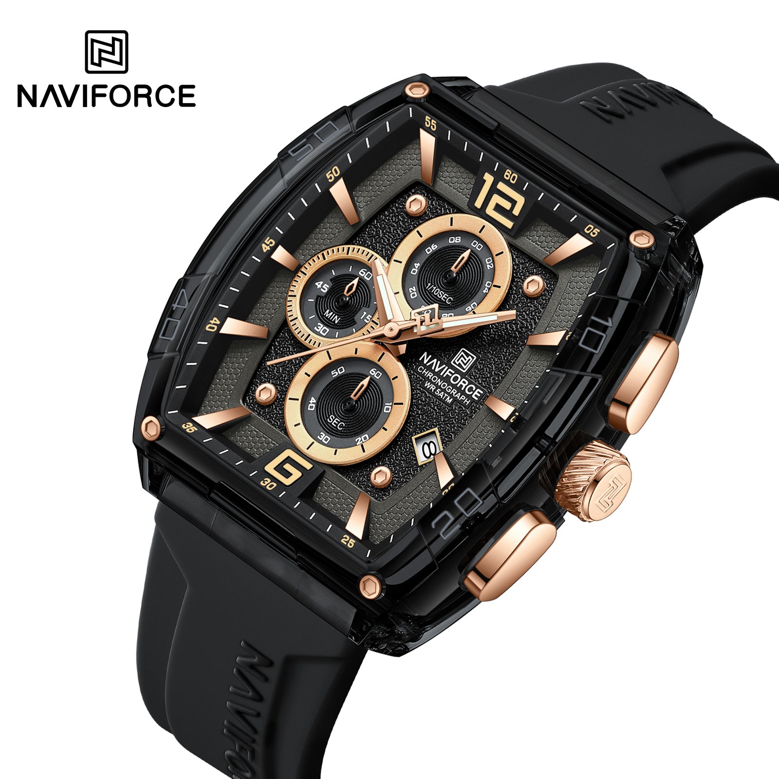 Naviforce Watch for Men NF6101 B/Y/B