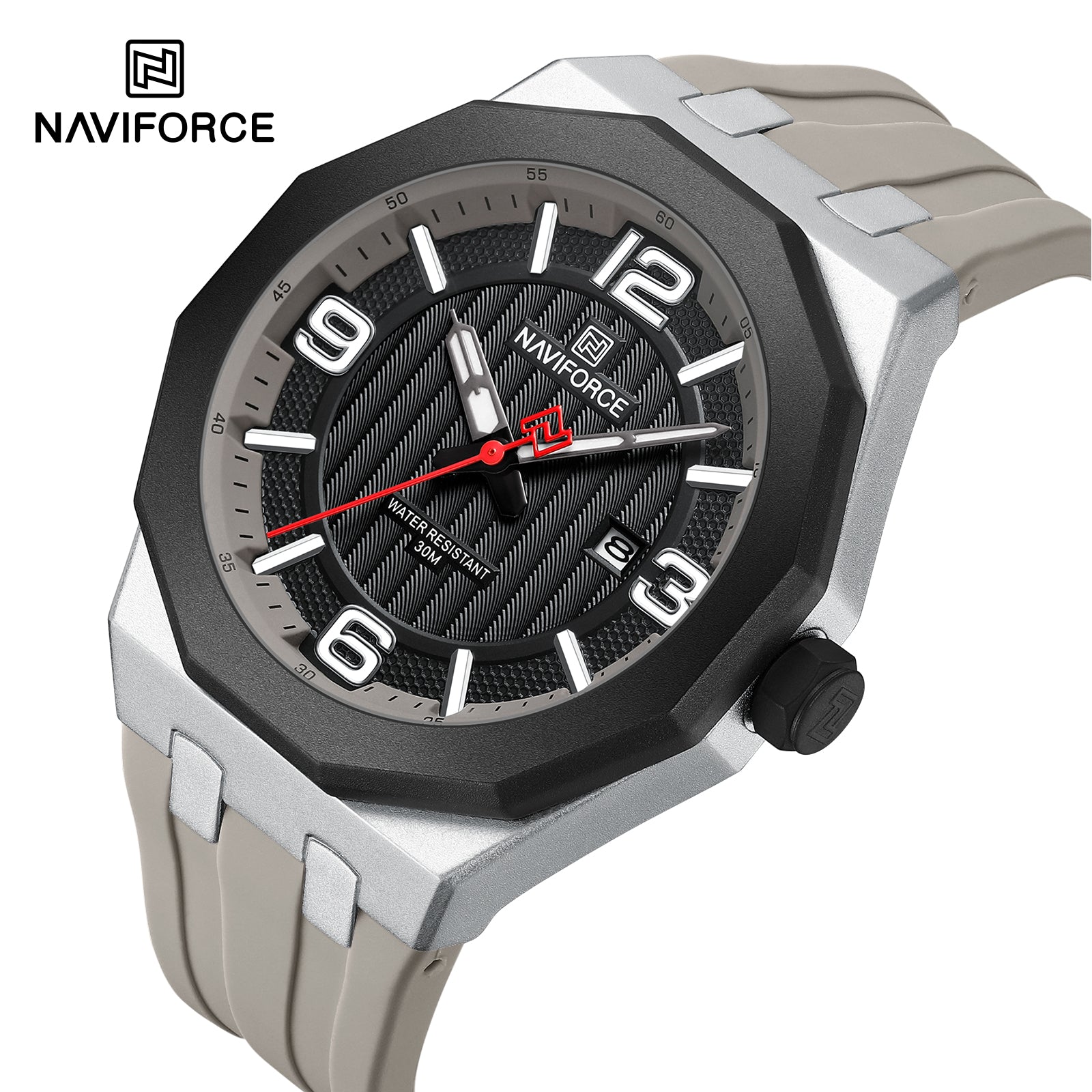 Naviforce NF8079 S/B/B.GY LumiDate Edition