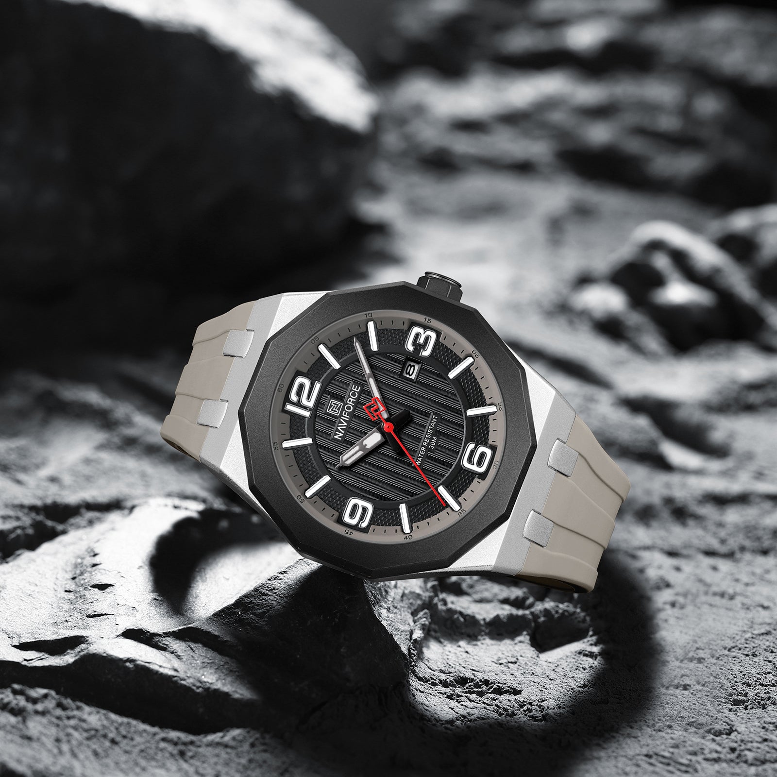 Naviforce NF8079 S/B/B.GY LumiDate Edition