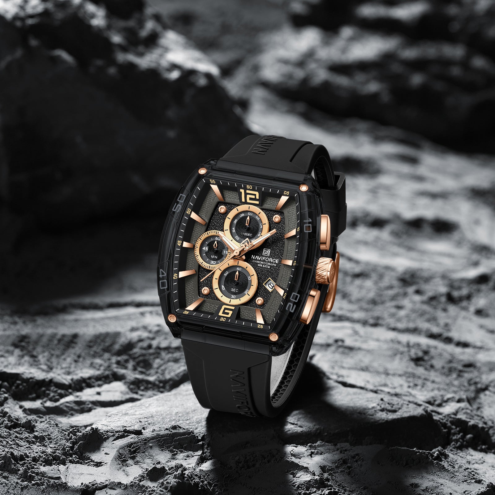 Naviforce Watch for Men NF6101 B/Y/B