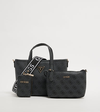 Guess Dark Grey Latona Mini Tote Bag For Women #150