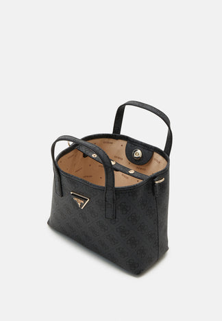 Guess Dark Grey Latona Mini Tote Bag For Women #150