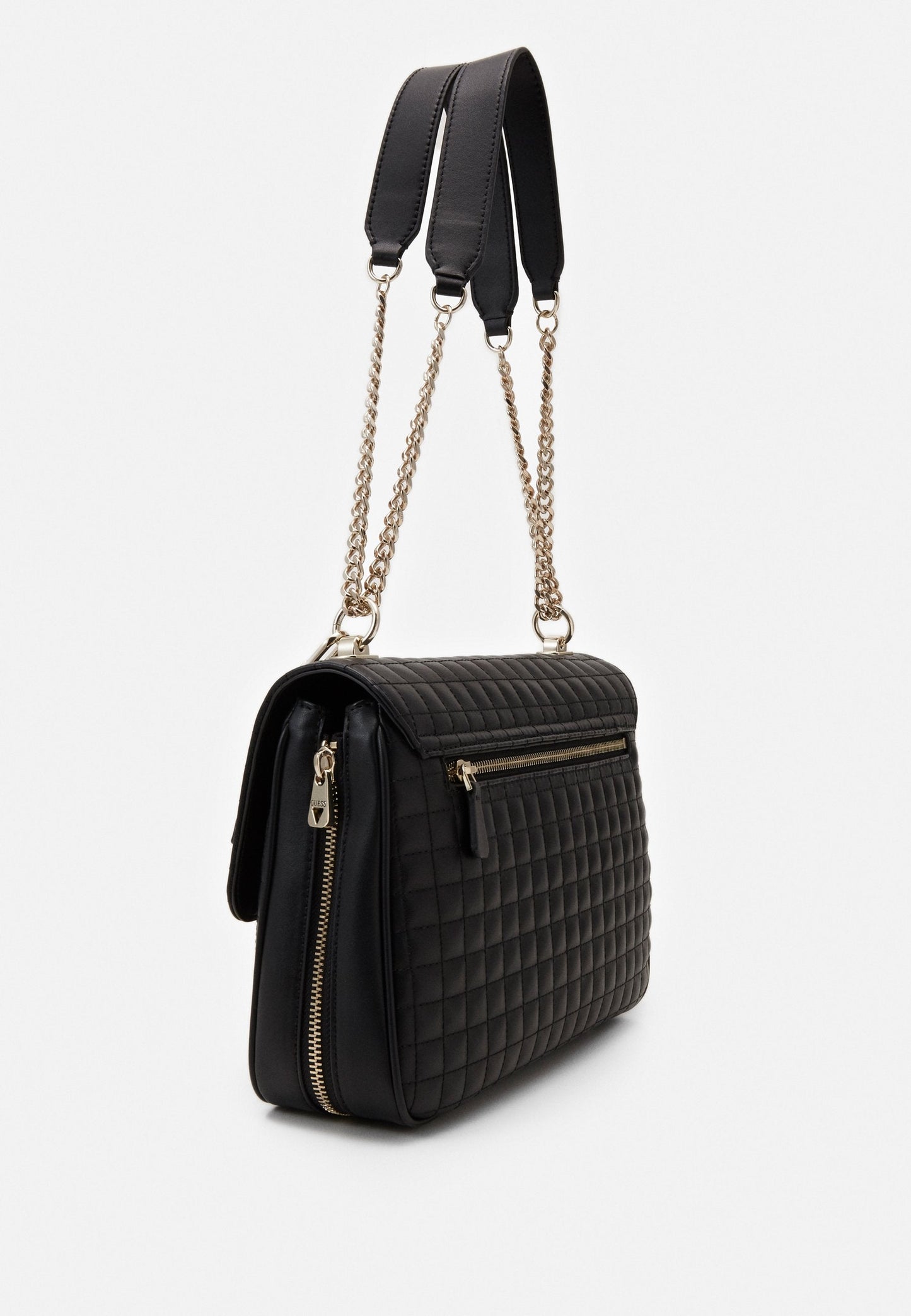Guess Black Quilted Shoulder Bag For Women 15#