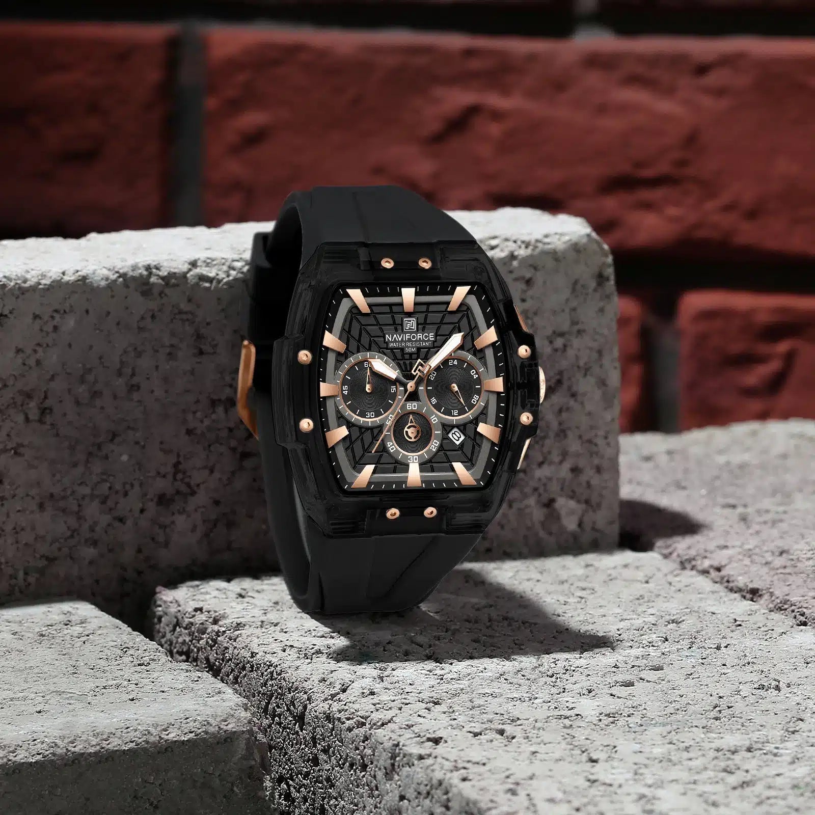 Naviforce NF6113 B/RG/B Apex Chronograph Series