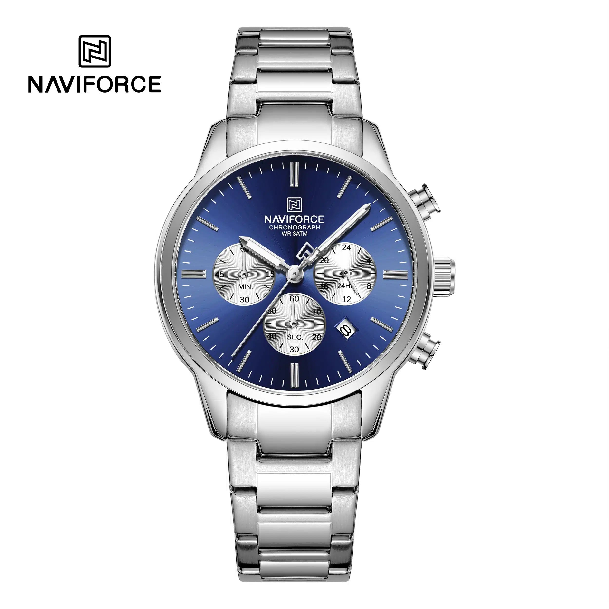Naviforce Men’s Watch NF8076-S-BE-S– Black Dial