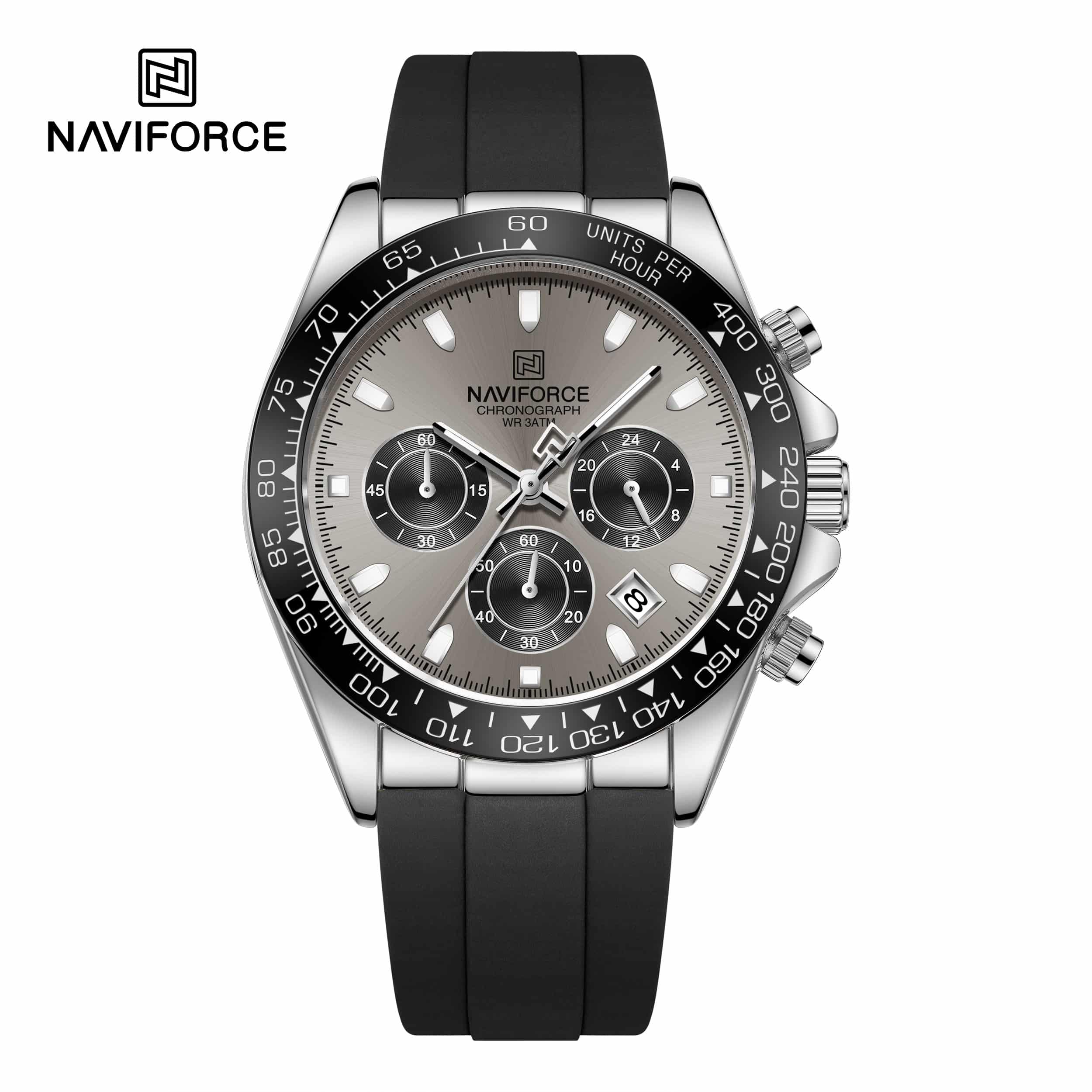 Naviforce NF8054 S/GY/B Flex Chrono