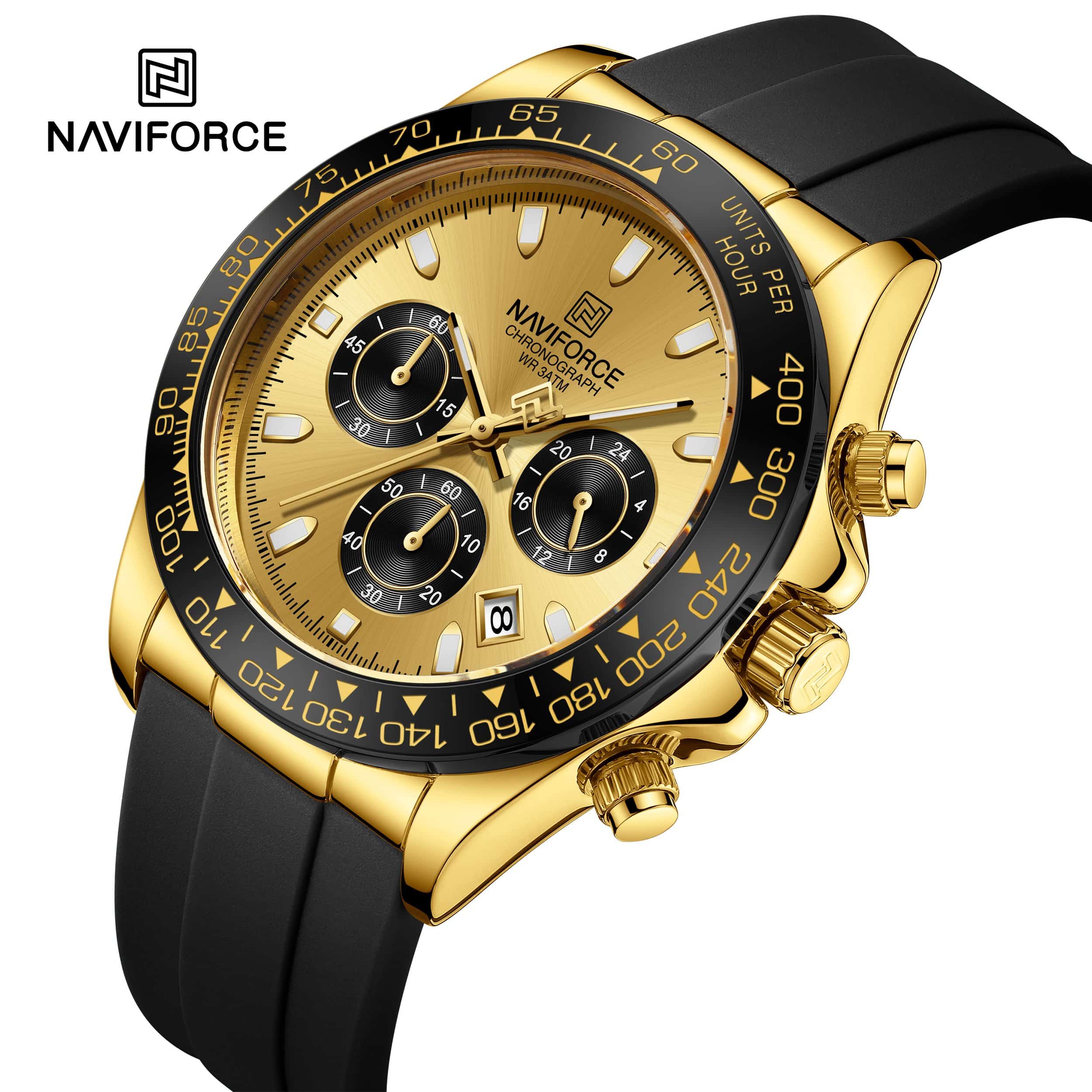 Naviforce NF8054 G/G/B Flex Chrono