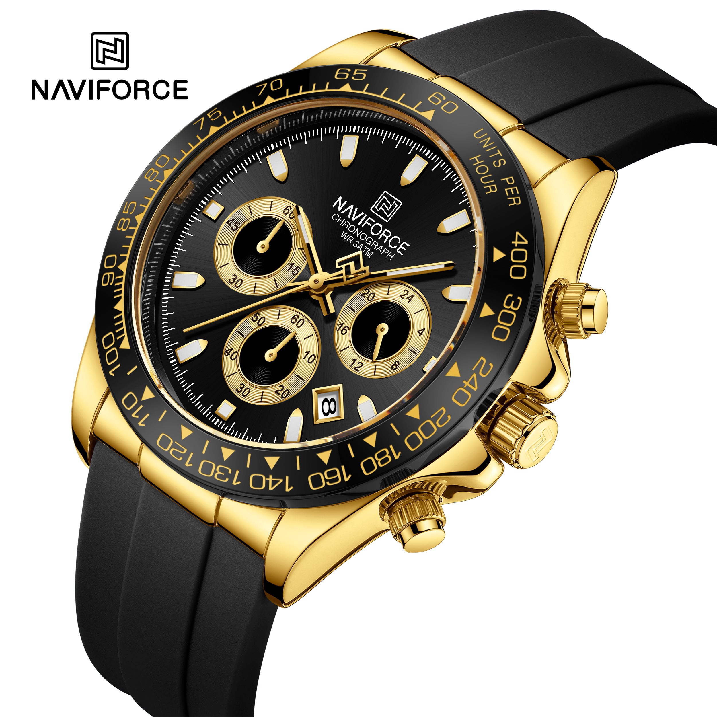Naviforce Watch For Men NF8054 G/B/B
