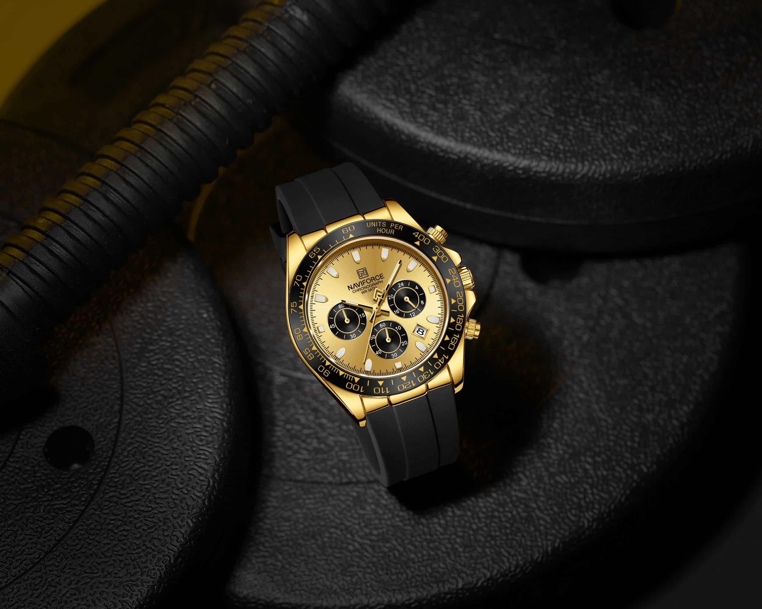 Naviforce NF8054 G/G/B Flex Chrono