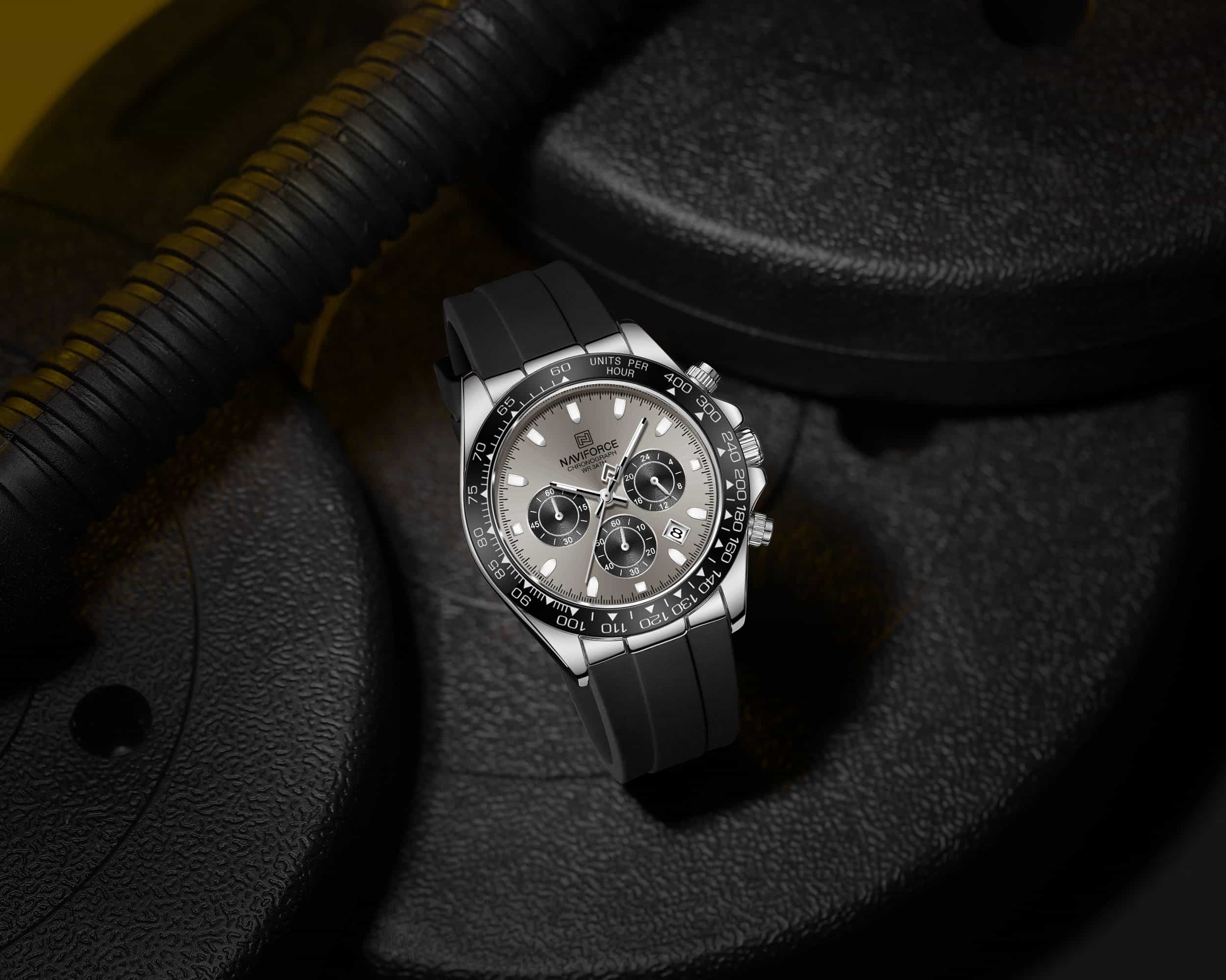 Naviforce NF8054 S/GY/B Flex Chrono