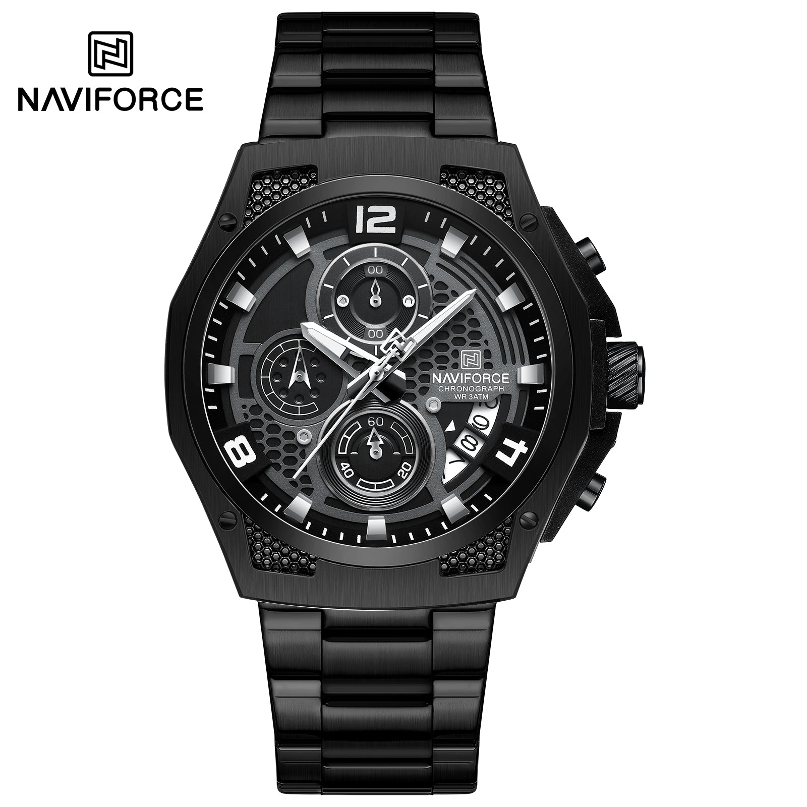 Naviforce Watch for Men NF8051S - B/B/B ChronoXtreme