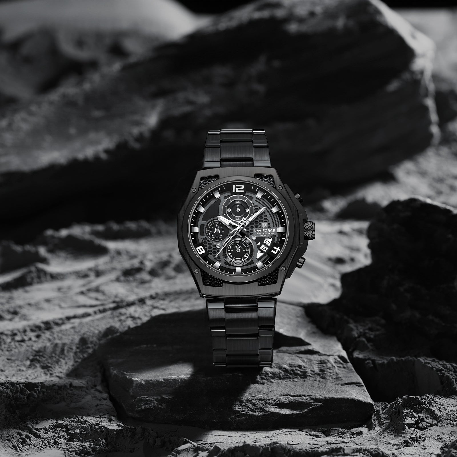 Naviforce Watch for Men NF8051S - B/B/B ChronoXtreme