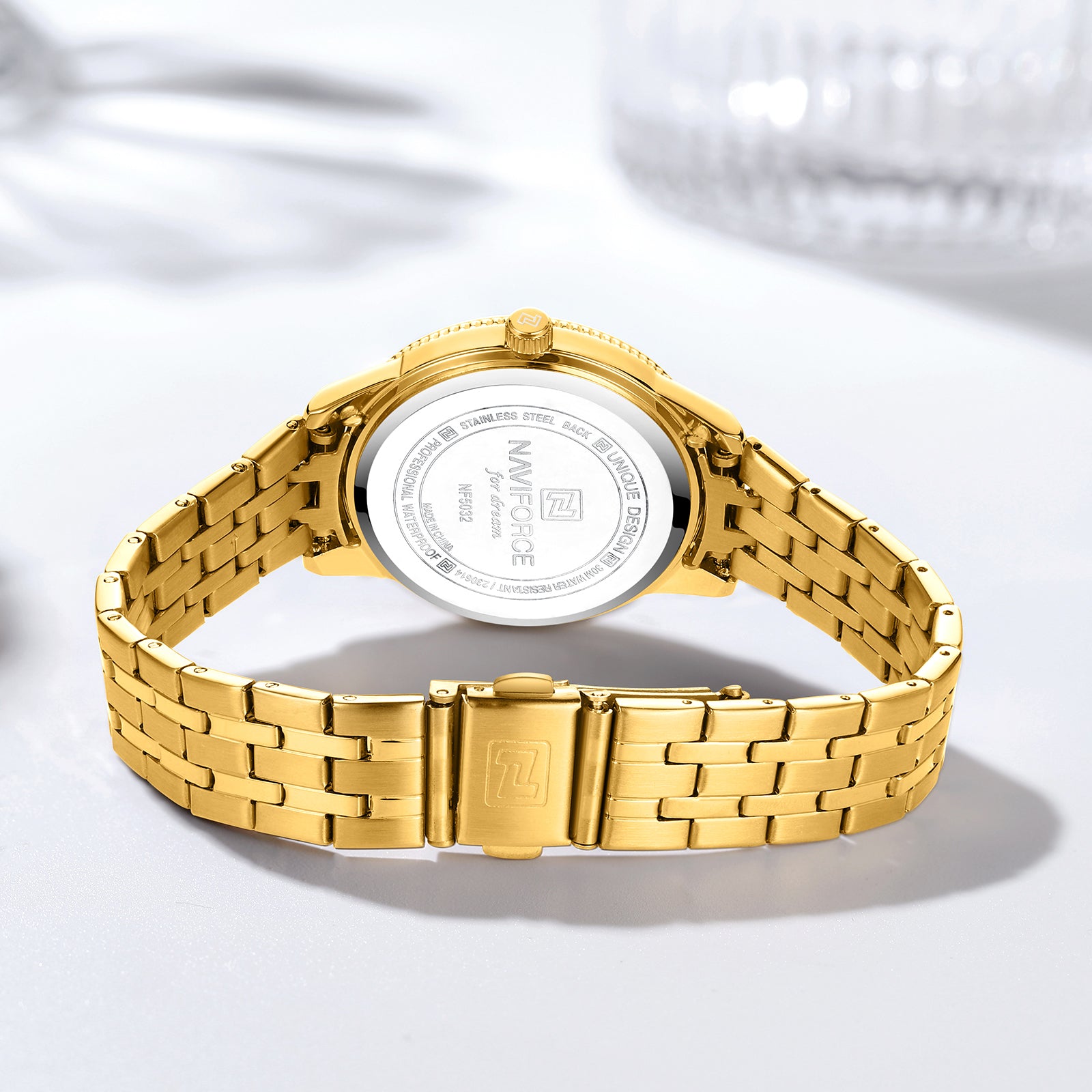 Naviforce Watch For Women NF5032 GGG