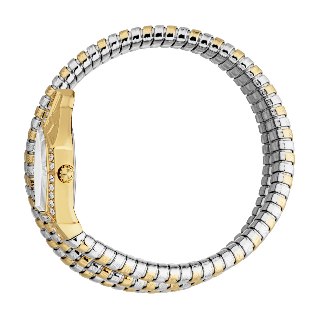 Just Cavalli Just Cavalli Signature Snake Women’s Watch JC1L304M0055 – Silver & Gold Tone – 23 mm
