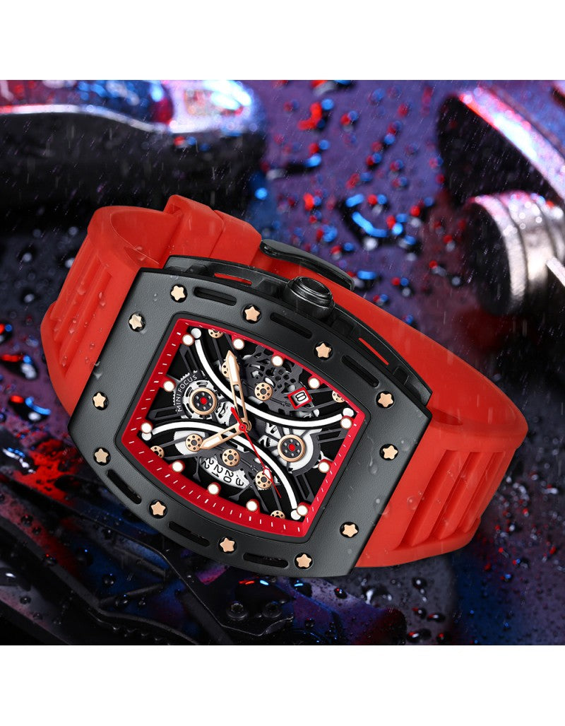 Mini Focus Men's Watch - MF0420G.03 - Stainless Steel Skeleton Watch