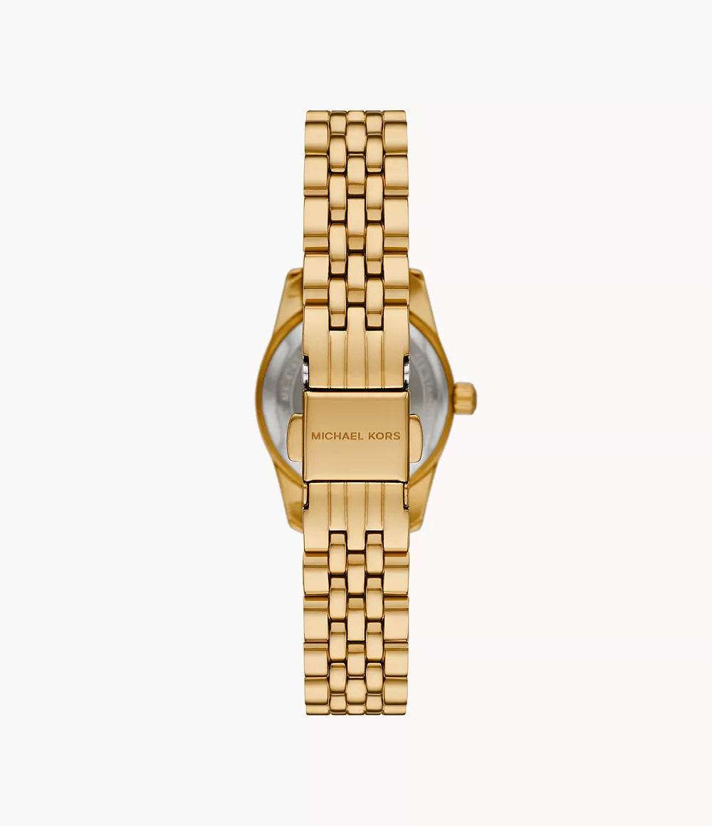 Michael Kors Lexington Three-Hand Watch Gold Sunray – Model MK4741