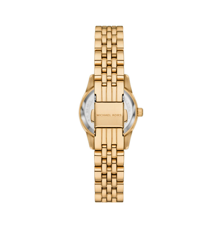 Michael Kors MK4802 Lexington Three-Hand Gold-Tone Stainless Steel Watch