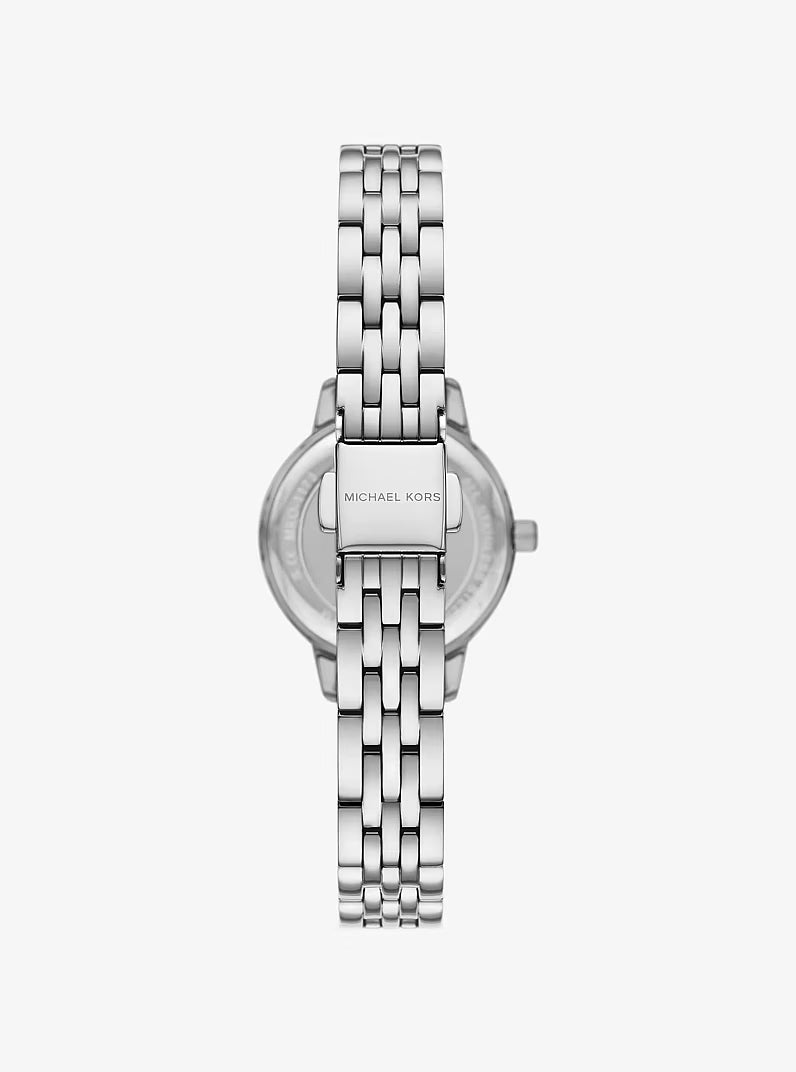Michael Kors Michael Kors Mini Melissa Pavé Women’s Watch MKO1171 – Silver-Tone Stainless Steel
