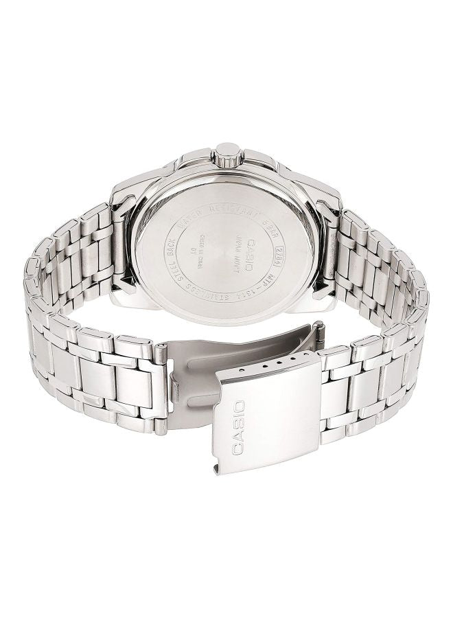 Casio Enticer MTP-1314D-2AVDF Men’s Analog Stainless Steel Watch – Blue Dial & Silver Strap