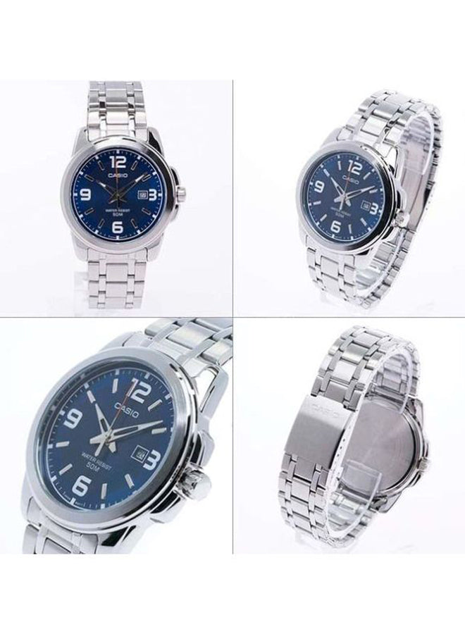 Casio Enticer MTP-1314D-2AVDF Men’s Analog Stainless Steel Watch – Blue Dial & Silver Strap