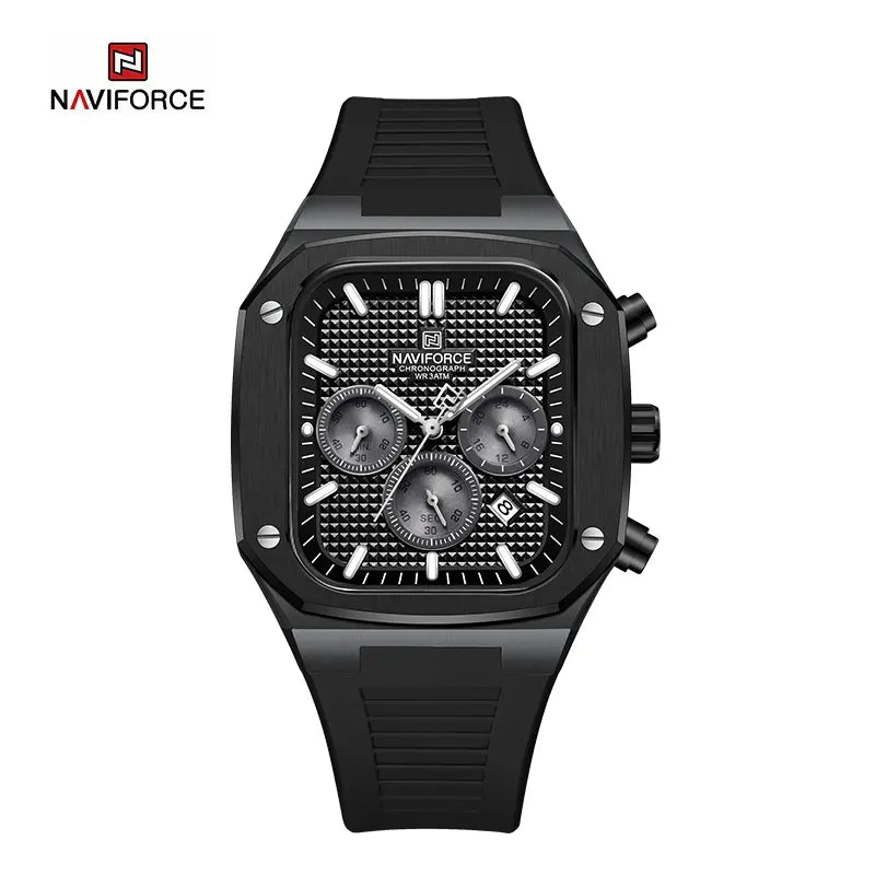 NAVIFORCE NF8037 B/B/B Men’s Square Classic Watch