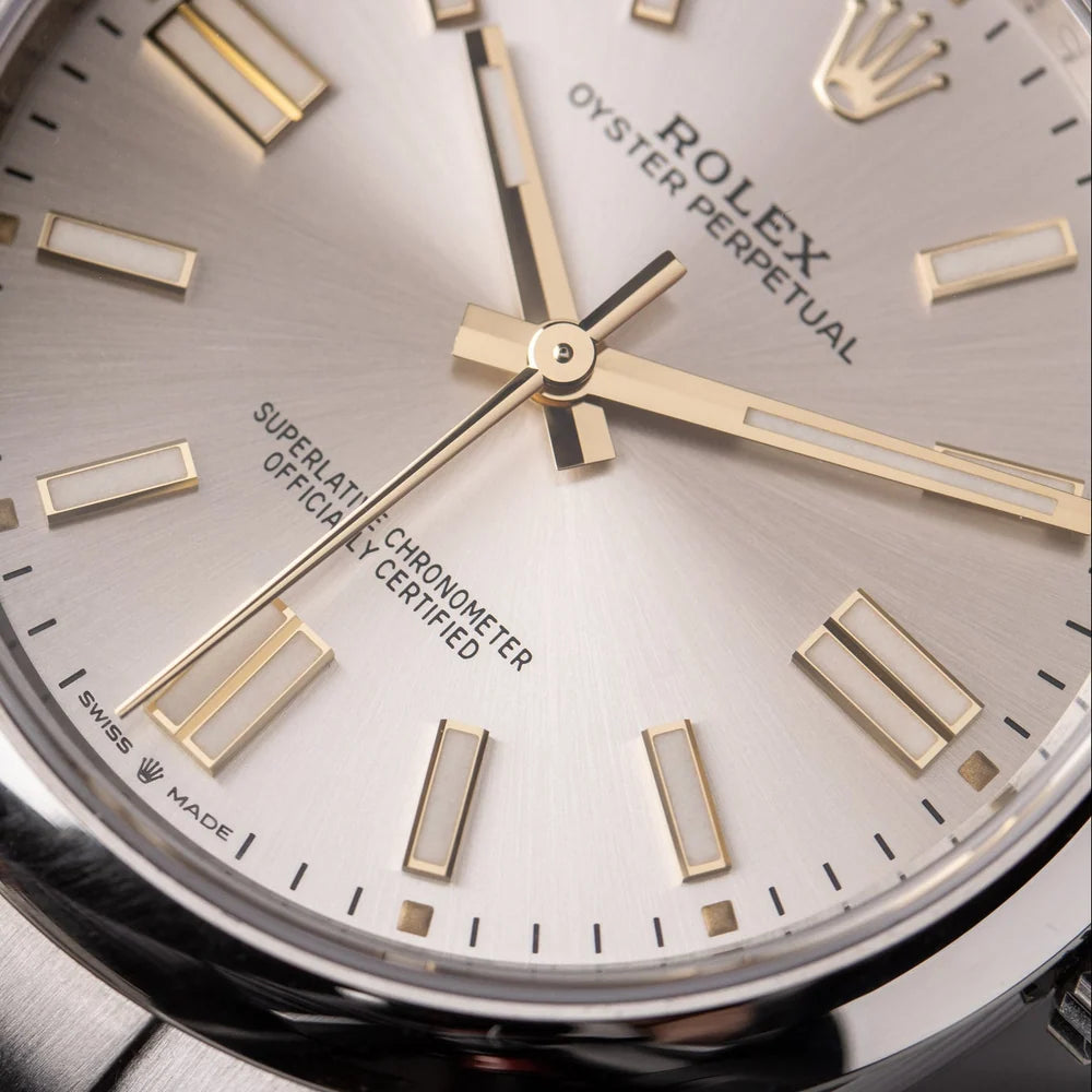 Rolex Oyster Perpetual 41 Silver Sunray Dial Watch-RX-Oyster-02