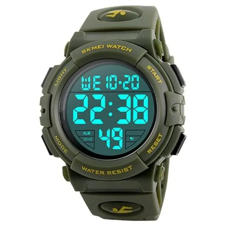 SKMEI 1258 Sport Digital Watch – Waterproof LED Digital Watch for Men & Women