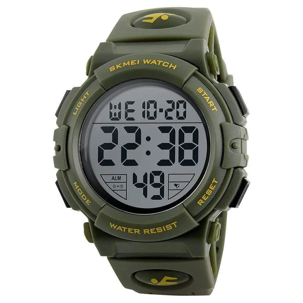 SKMEI 1258 Sport Digital Watch – Waterproof LED Digital Watch for Men & Women