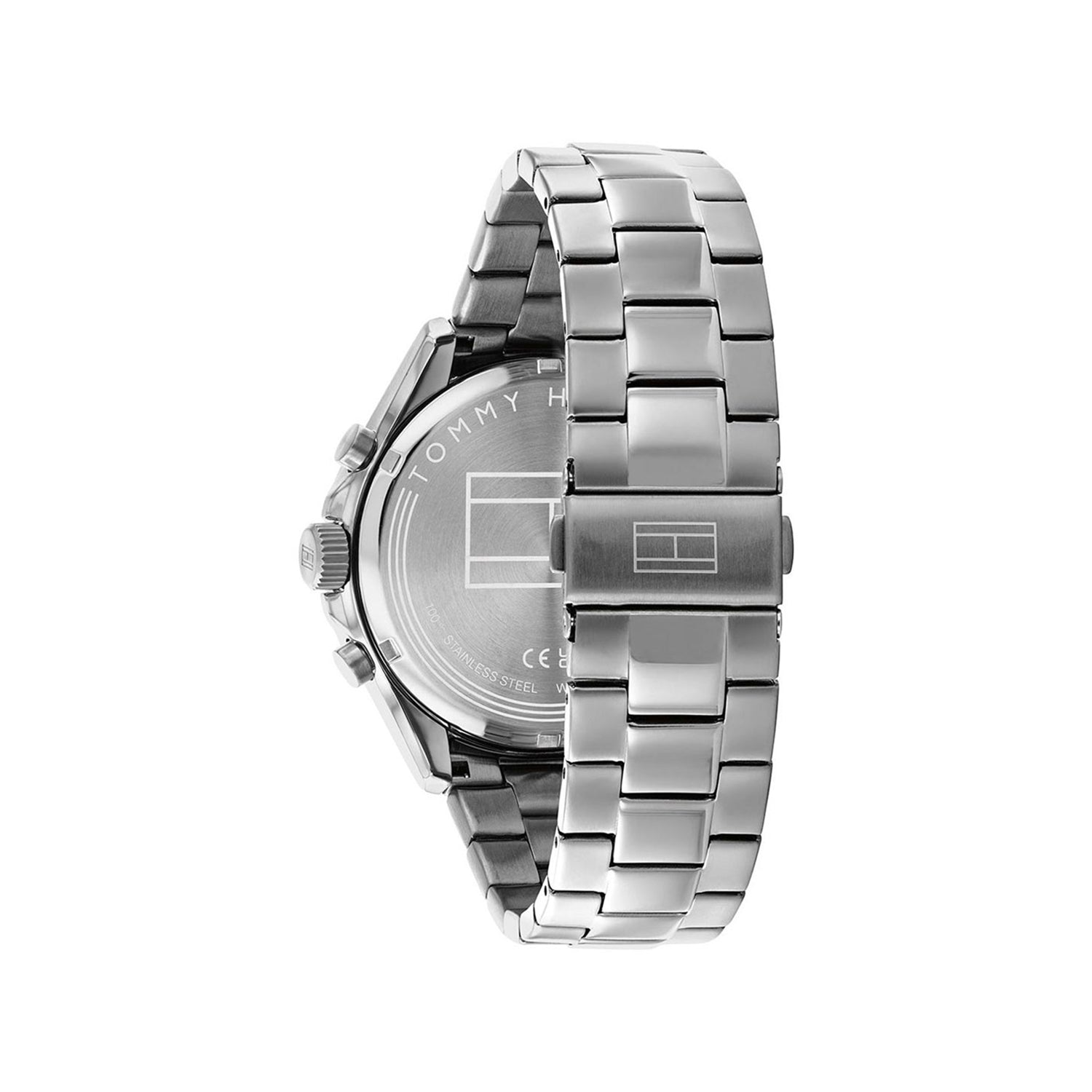 Tommy Hilfiger Men’s Axel Watch, Silver & Blue 1792007