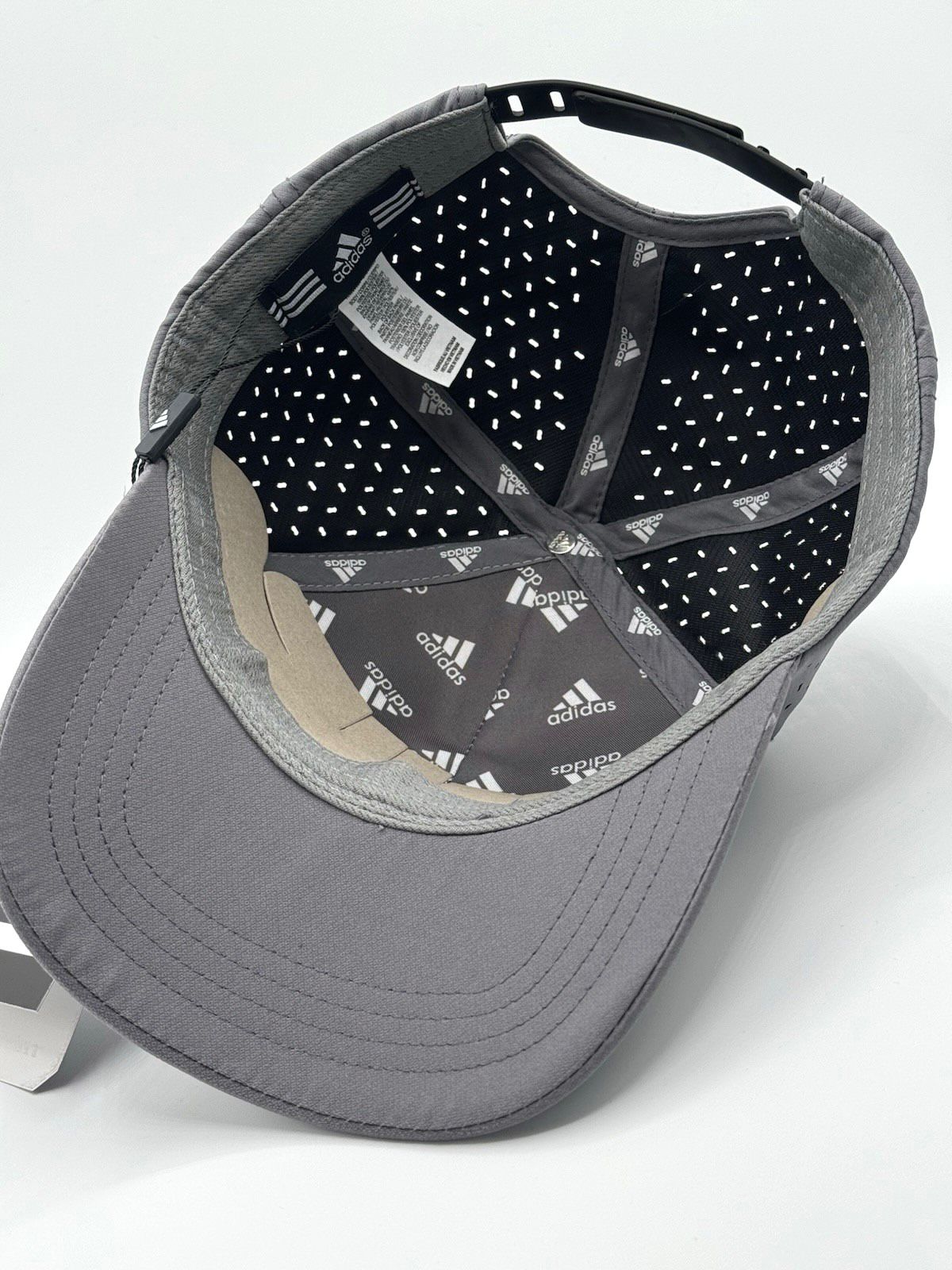 Adidas Men's Three-Bar Logo Performance Cap - Gray