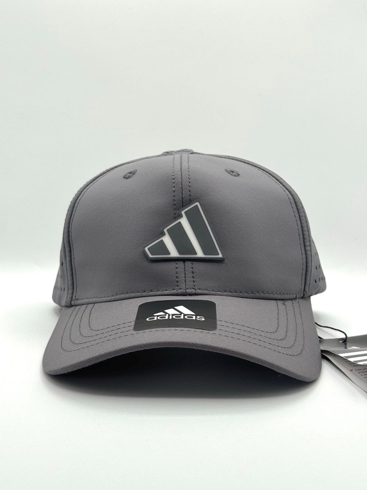 Adidas Men's Three-Bar Logo Performance Cap - Gray