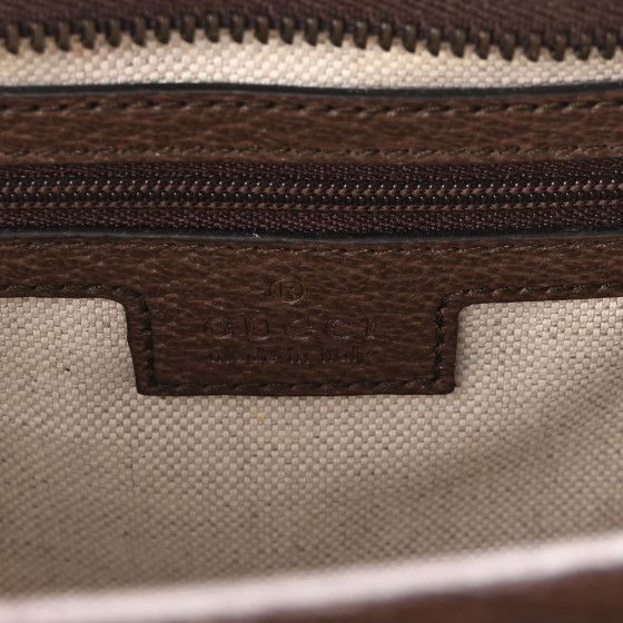 GU Monogram Brown Leather Bag