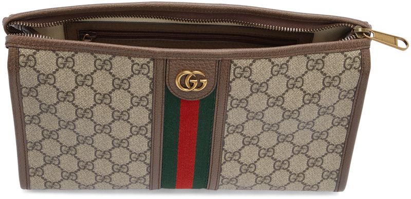 GU Monogram Brown Leather Bag