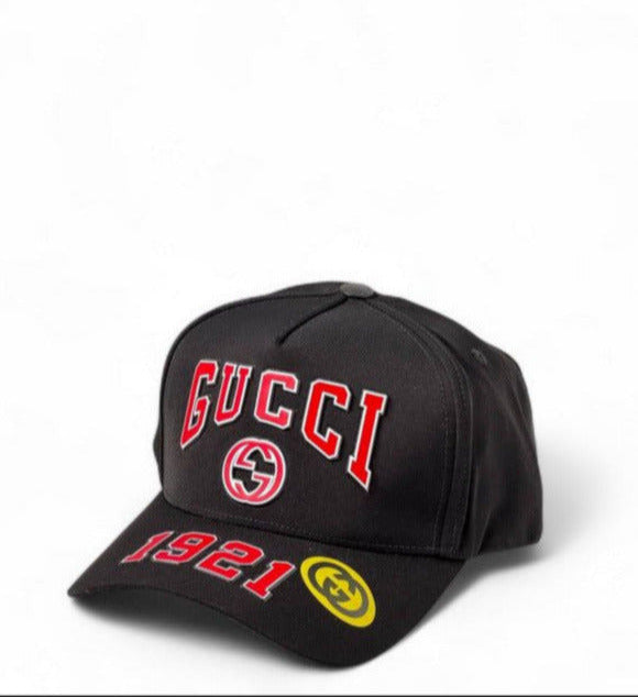 Gucci '1921' Embroidered Baseball Cap - Black