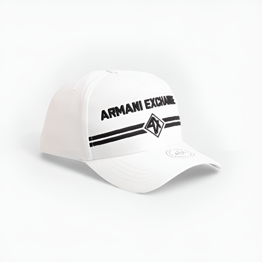 AX Men's White Logo Baseball Cap