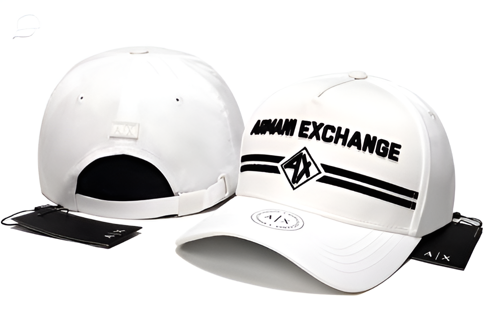 AX Men's White Logo Baseball Cap