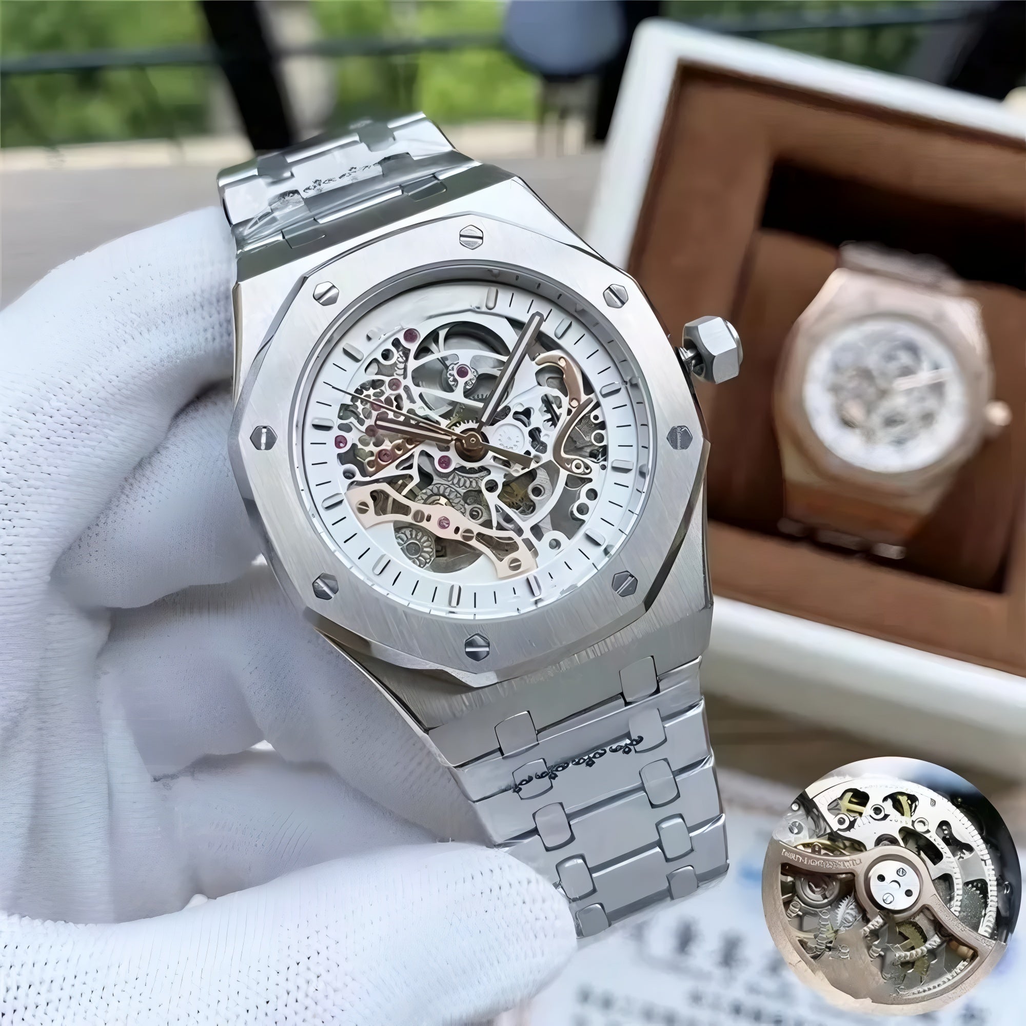 Audemars Piguet Royal Oak Stainless Steel - White Skeleton Dial