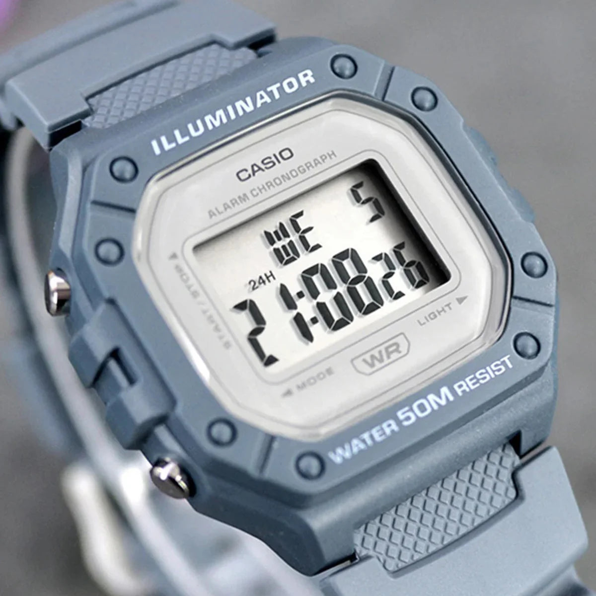 Casio Watch For Unisex Resin W-218HC-2AVDF