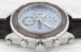 Guess W0673G1 Pinnacle Chronograph Men's Watch – Blue Sunray Dial, Brown Leather Strap, 46mm Quartz