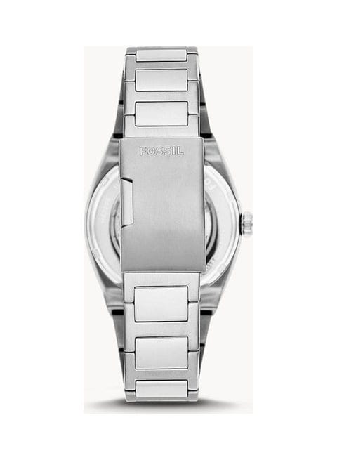Men’s Stainless Steel Analog Automatic Watch – ME3220 | 42mm Silver & Blue Dial
