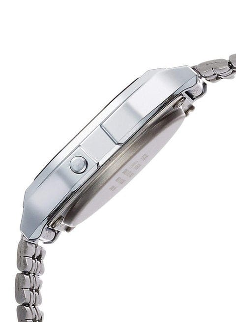 Casio Men’s Digital Watch A159WA-N1DF – Stainless Steel Silver Strap, Square Vintage Design, Quartz Movement