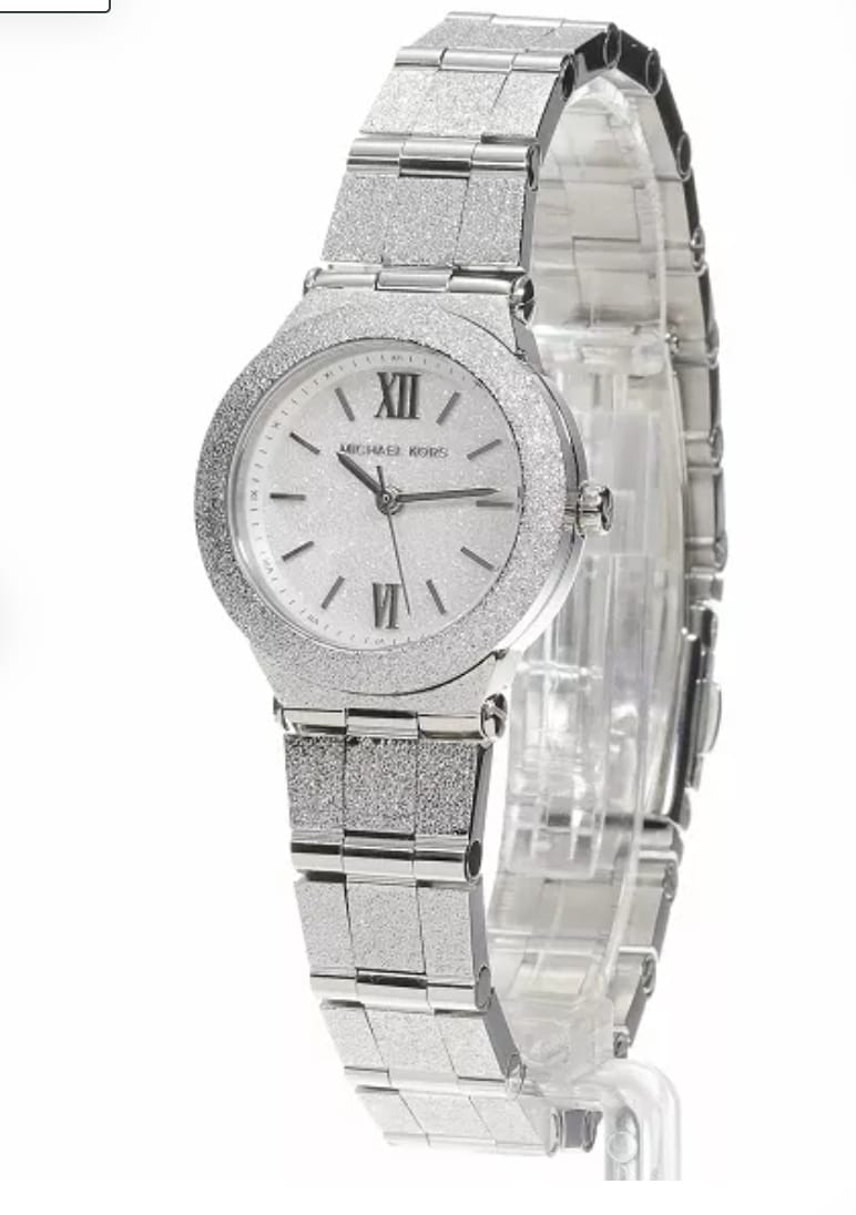 Michael Kors Billie MK7555 – Women’s Petite Silver‑Tone Stainless Steel Quartz Watch