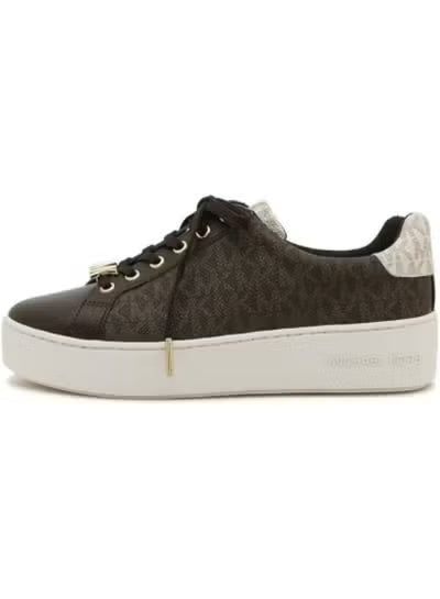 Michael Kors Women’s Sneakers – Poppy Brown, Color-Block Logo, Size 10 MK-SHOES-07