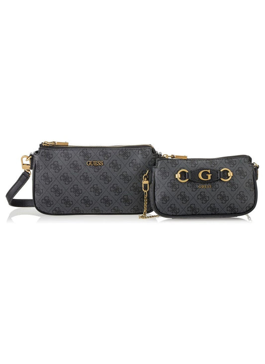 GU 2-in-1 Dark Grey Monogram Crossbody Bag For Women 76#