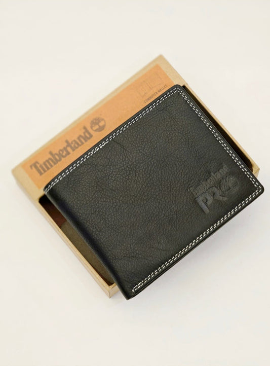 TL Black Leather Wallet For Men 98#