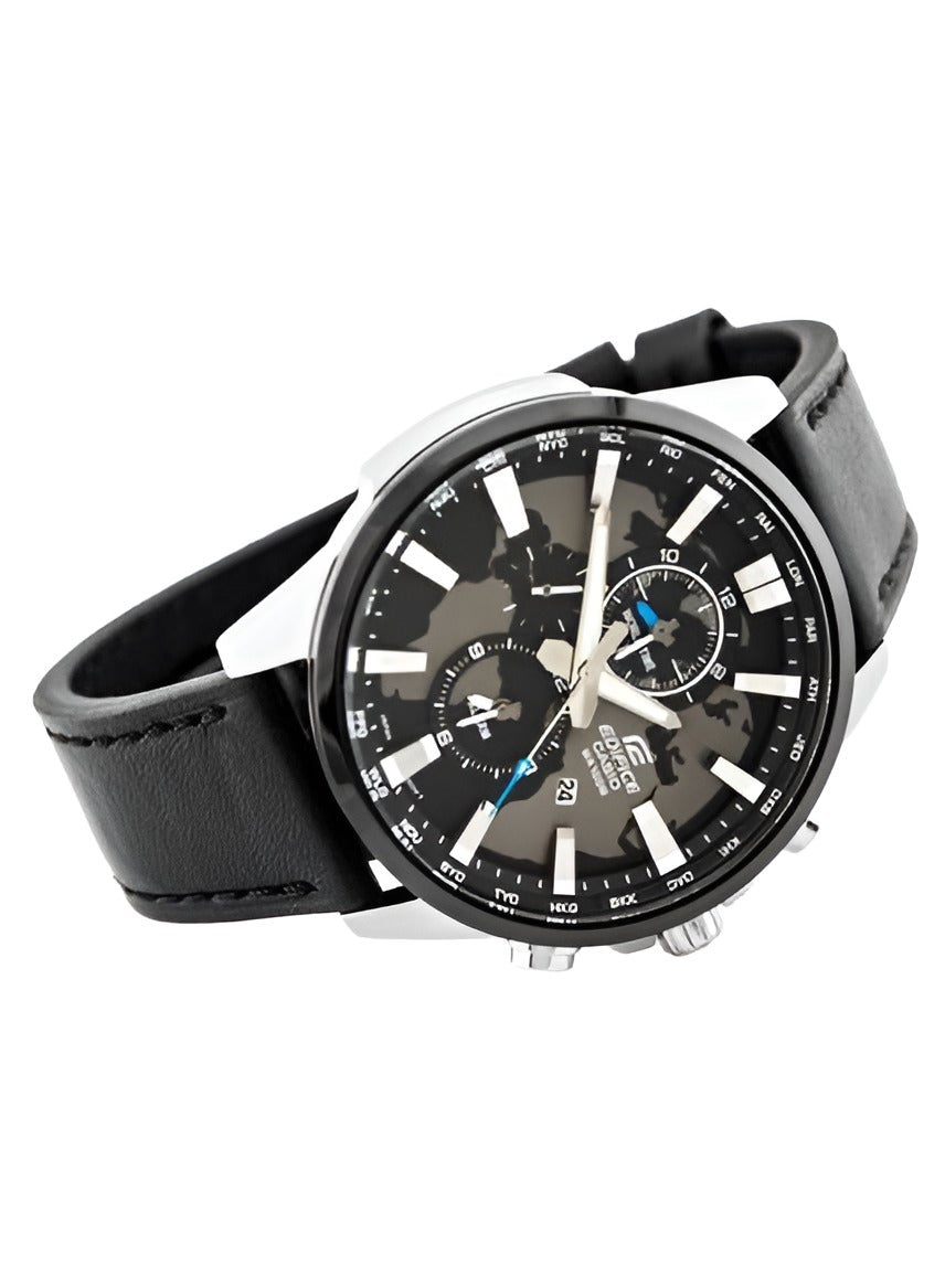 Casio Edifice EFR-303D-1A Men's World Time Watch - Grey Dial #Edif-21