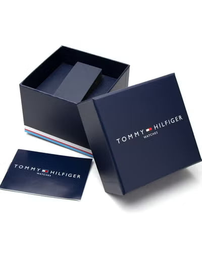Tommy Hilfiger Ryder Men’s Watch 1710498 – Black Dial, Silver Stainless Steel Mesh Strap, Quartz Movement, 44mm
