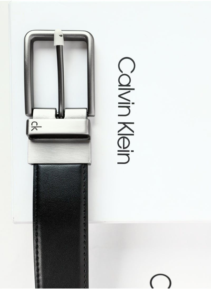 CK Black Leather Wallet-Belt Set For Men #10