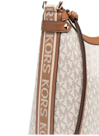 Michael Kors Signature Logo Shoulder Bag Beige#0065