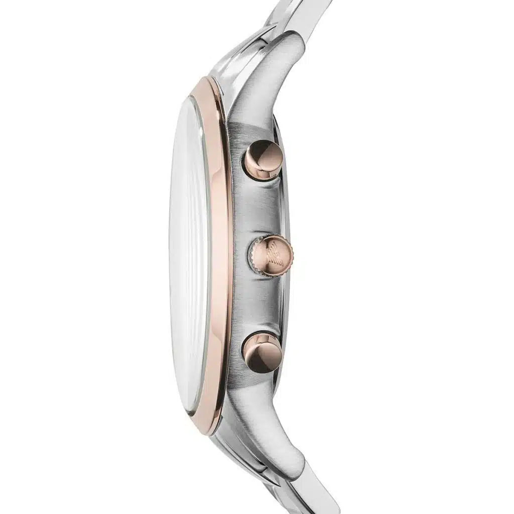 Emporio Armani Emporio Armani Renato Men’s Watch AR11077 – Gray Dial Two-Tone Stainless Steel
